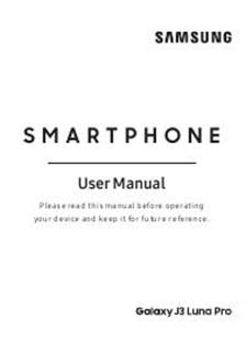 Samsung Galaxy J3 Luna Pro manual. Tablet Instructions.